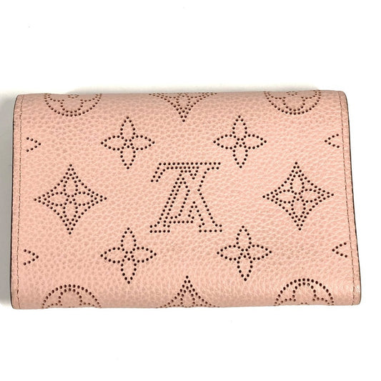 LOUIS VUITTON Folded wallet M64050 Monogram Mahina pink Monogram Mahina Portomone Anae