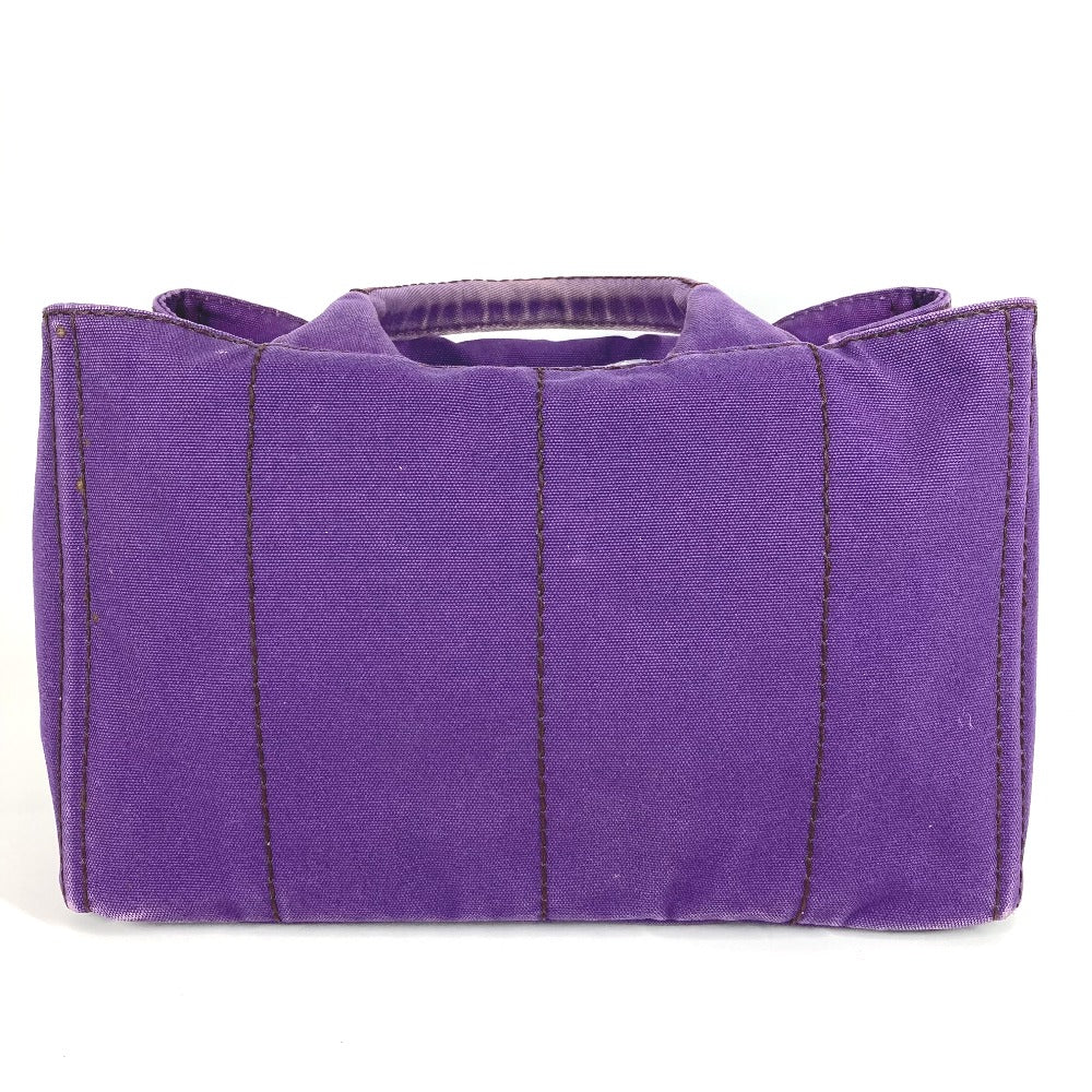 PRADA Handbag canvas purple logo Canapa