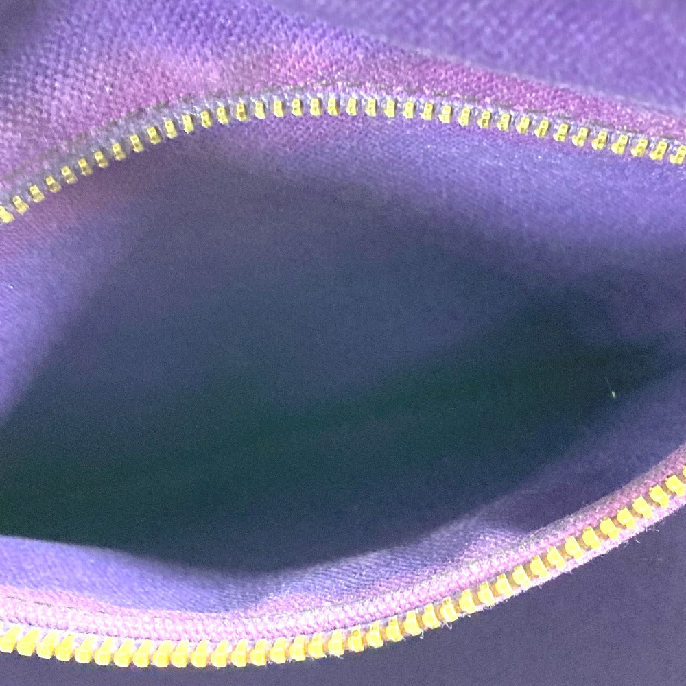 PRADA Handbag canvas purple logo Canapa