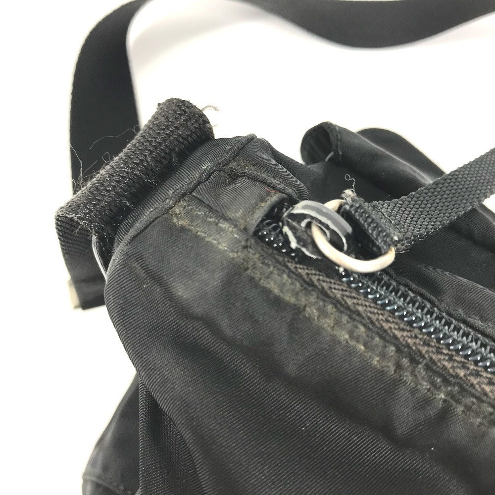 PRADA Shoulder Bag Nylon black Triangle logo plate