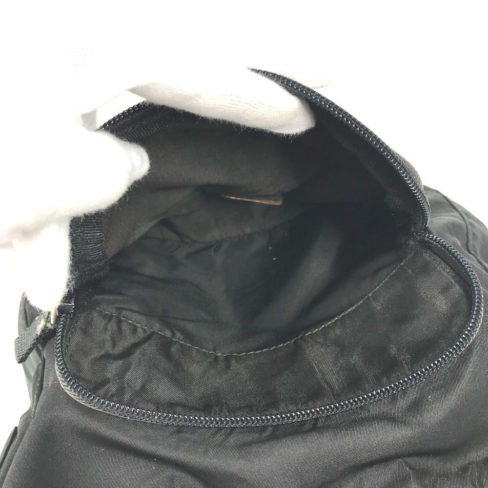 PRADA Shoulder Bag Nylon black Triangle logo plate