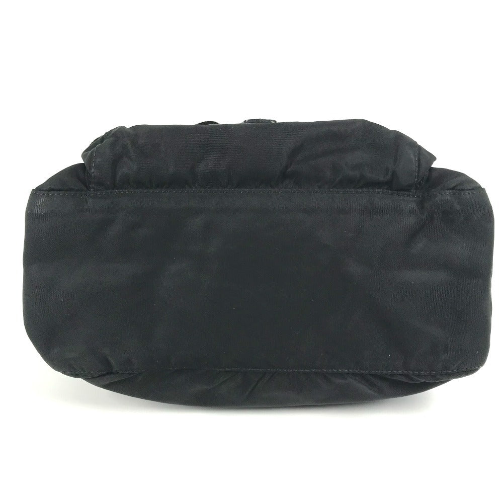 PRADA Shoulder Bag Nylon black Triangle logo plate