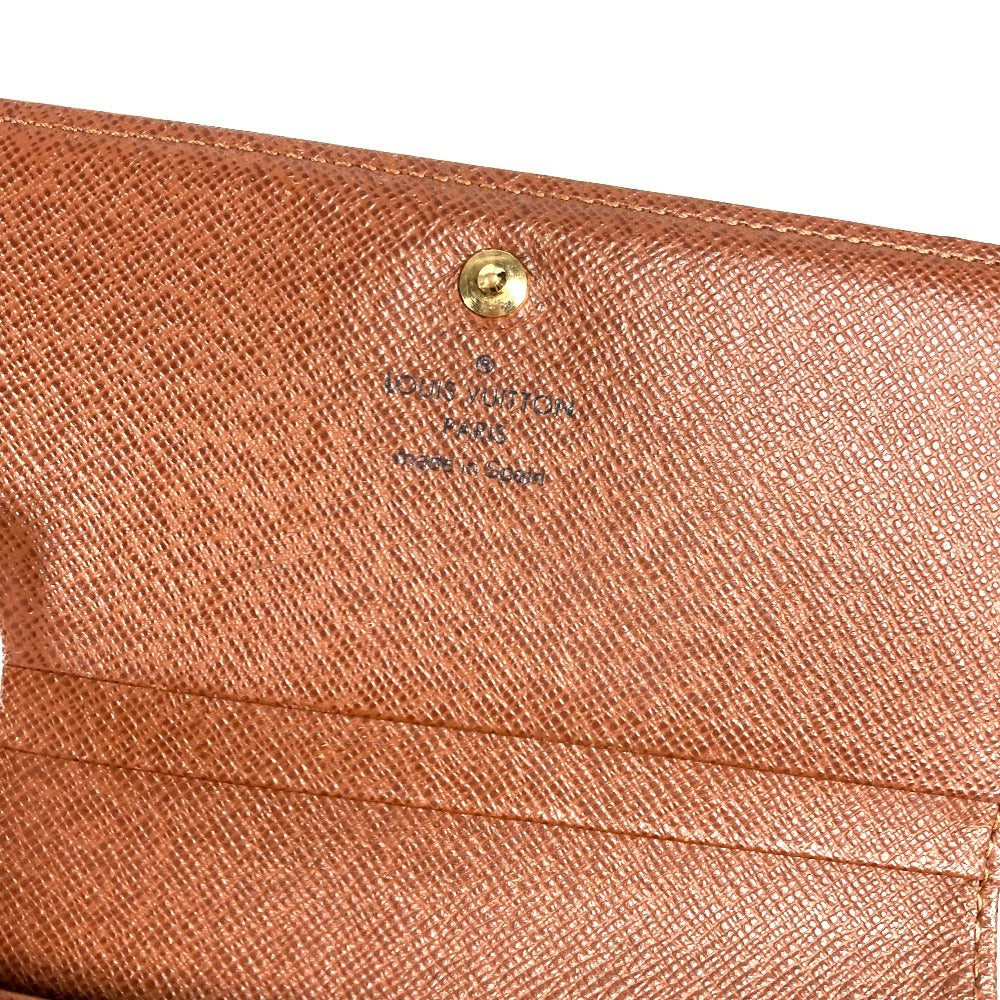 LOUIS VUITTON Folded wallet M61736 Monogram canvas Brown Monogram Portefeuille Tresol