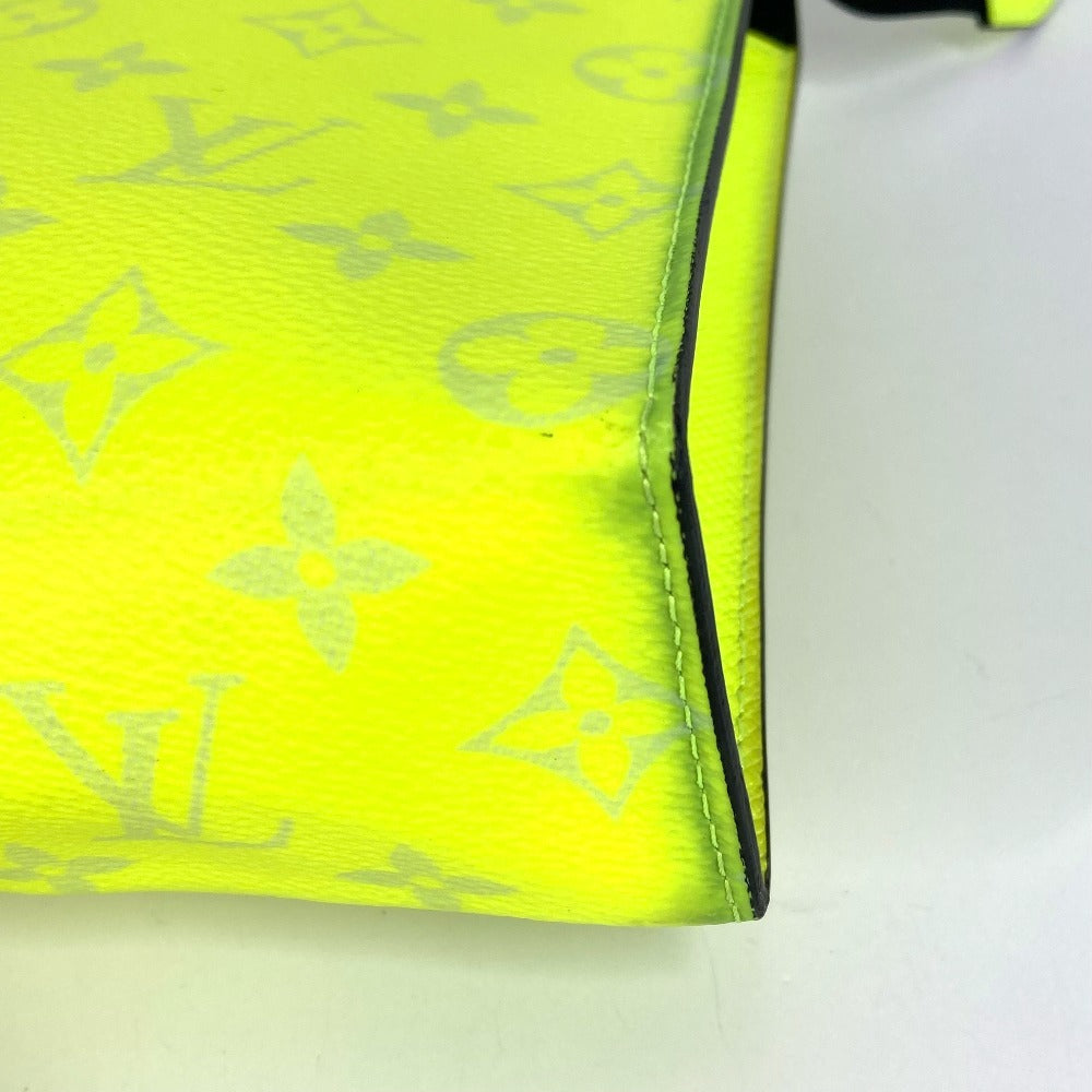 LOUIS VUITTON Clutch bag M30946 Taiga Leather, Monogram Canvas yellow Taigalama Pochette Voyage MM