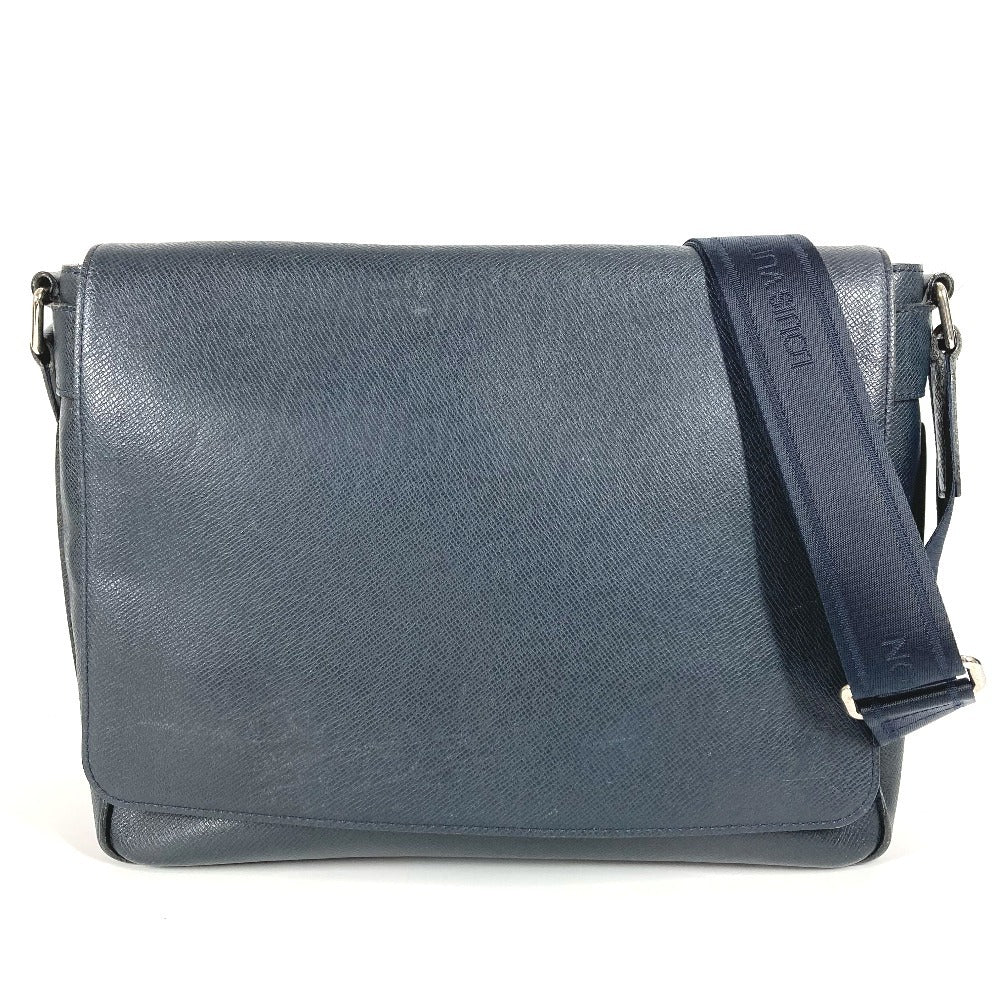 LOUIS VUITTON Shoulder Bag M32624 Taiga Leather Navy Taiga Roman MM Roman MM