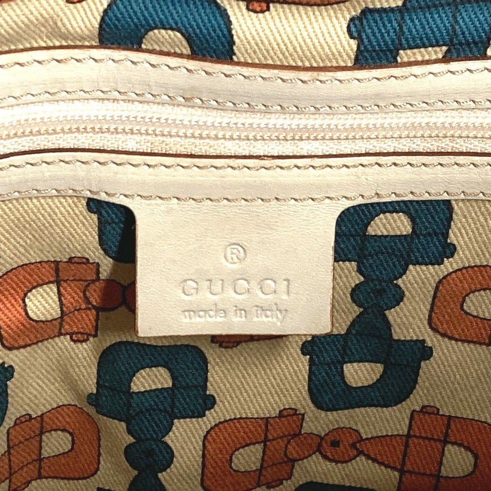 GUCCI Shoulder Bag 145993 Sima leather Off-white type GG Guccissima logo
