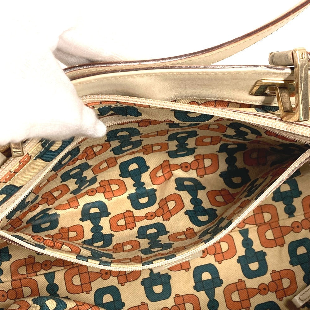 GUCCI Shoulder Bag 145993 Sima leather Off-white type GG Guccissima logo
