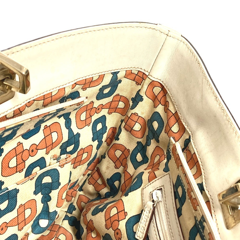 GUCCI Shoulder Bag 145993 Sima leather Off-white type GG Guccissima logo