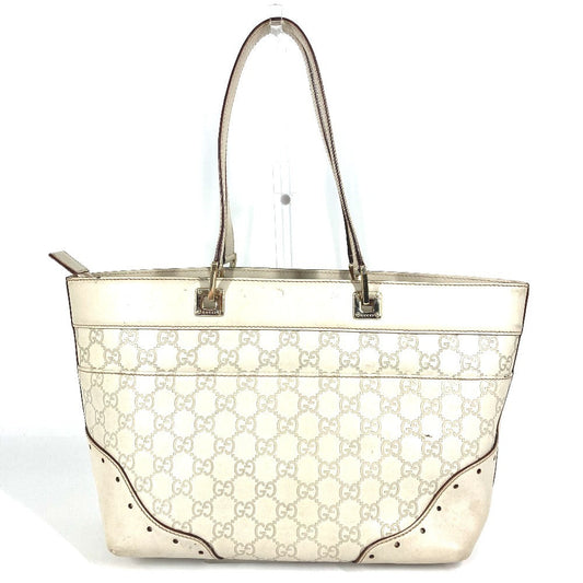 GUCCI Shoulder Bag 145993 Sima leather Off-white type GG Guccissima logo