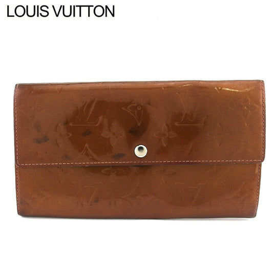 LOUIS VUITTON Long Wallet Purse M91174 Brown gold Pochette Porto Monécredi