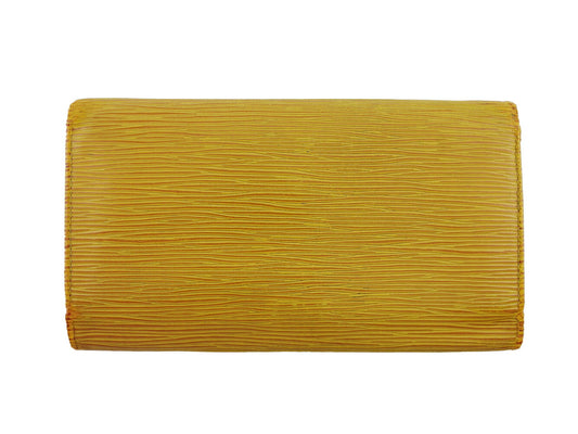 LOUIS VUITTON Long Wallet Purse M63389 Yellow purple Porte Tresor International