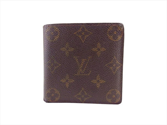 LOUIS VUITTON Bifold Wallet M61665 Brown Porte Billets Cartes CrditMonet
