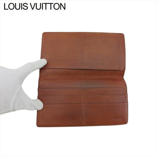 LOUIS VUITTON Bill Compartment M62223 Brown beige Porto Sequier Double