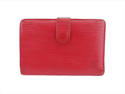 LOUIS VUITTON Bifold Wallet M63247 Castilian red Portonevie Vienova