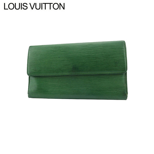LOUIS VUITTON Long Wallet Purse green Epi