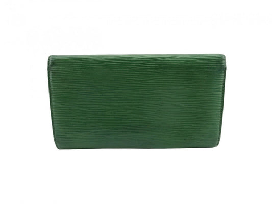 LOUIS VUITTON Long Wallet Purse green Epi