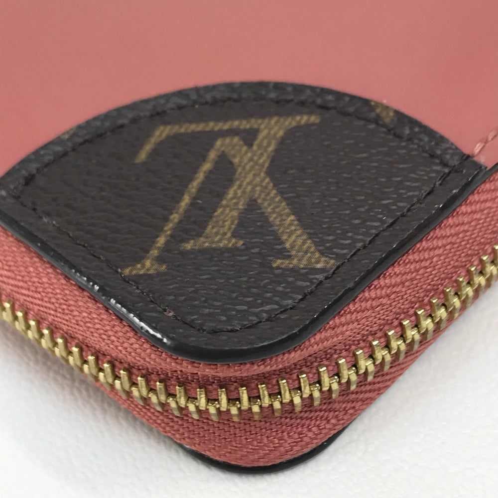 LOUIS VUITTON Long Wallet Purse ‚l62318 Patent leather / monogram canvas Pink beige type Monogram Zippy Venice Women Used Authentic