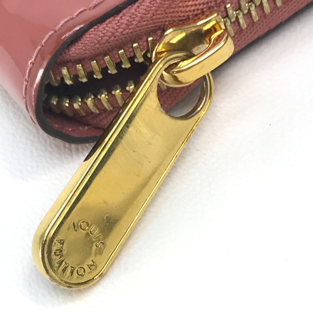LOUIS VUITTON Long Wallet Purse ‚l62318 Patent leather / monogram canvas Pink beige type Monogram Zippy Venice Women Used Authentic