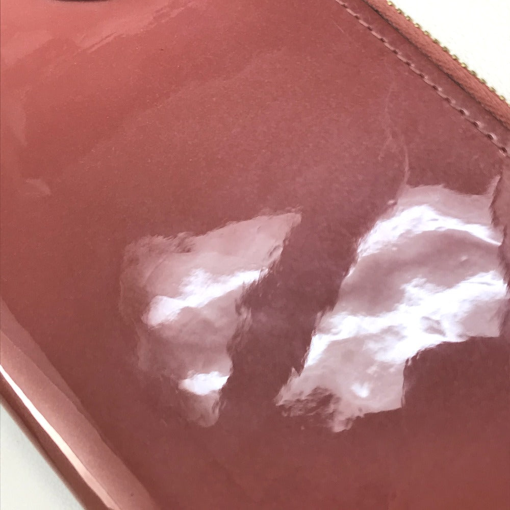 LOUIS VUITTON Long Wallet Purse ‚l62318 Patent leather / monogram canvas Pink beige type Monogram Zippy Venice Women Used Authentic