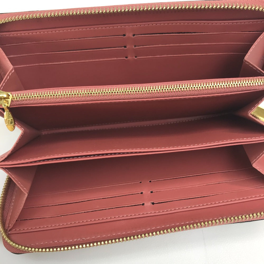LOUIS VUITTON Long Wallet Purse ‚l62318 Patent leather / monogram canvas Pink beige type Monogram Zippy Venice Women Used Authentic