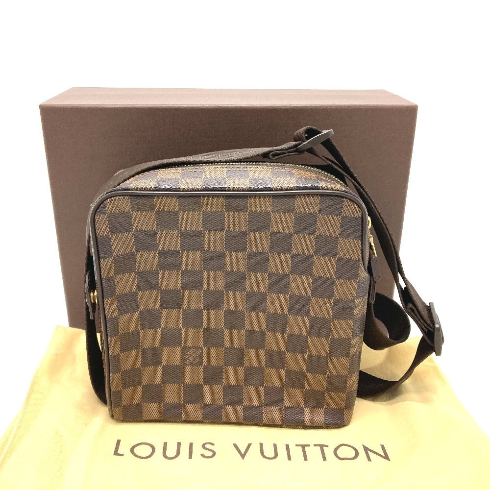 LOUIS VUITTON Shoulder Bag N41442 Damier canvas Brown Damier Olaf PM unisex(Unisex) Used Authentic