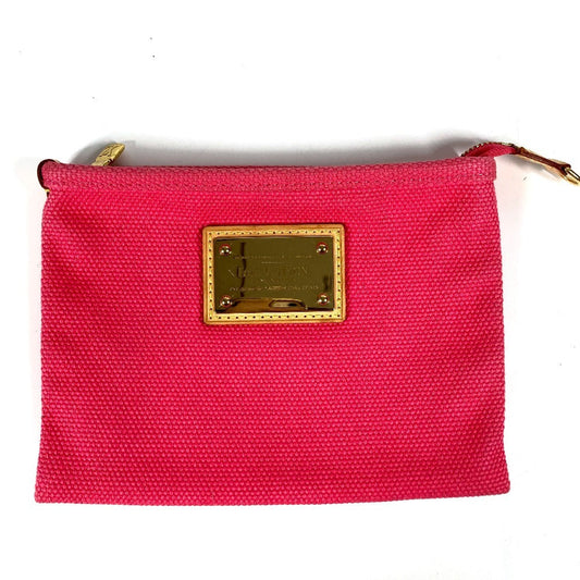 LOUIS VUITTON Pouch M40068 canvas pink Antigua Pochette Flat PM Pochette Flat PM