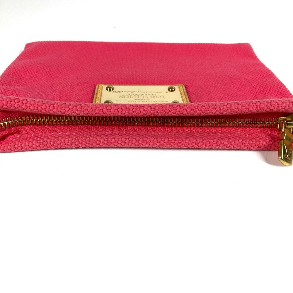 LOUIS VUITTON Pouch M40068 canvas pink Antigua Pochette Flat PM Pochette Flat PM