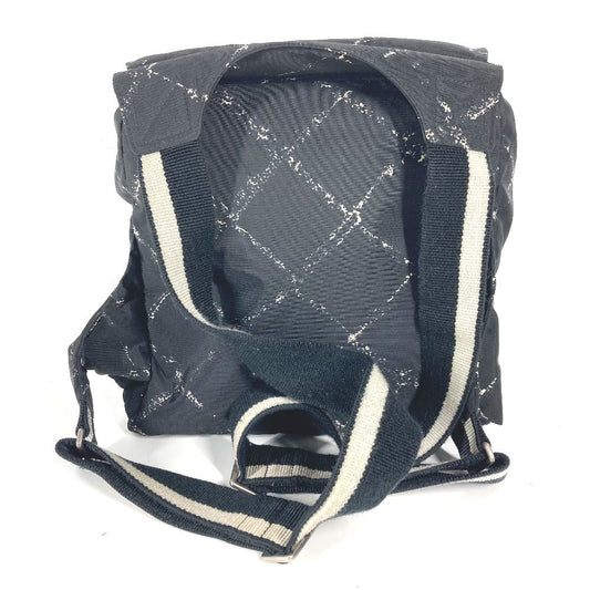 CHANEL Backpack Nylon black Old travel line Women Used Authentic