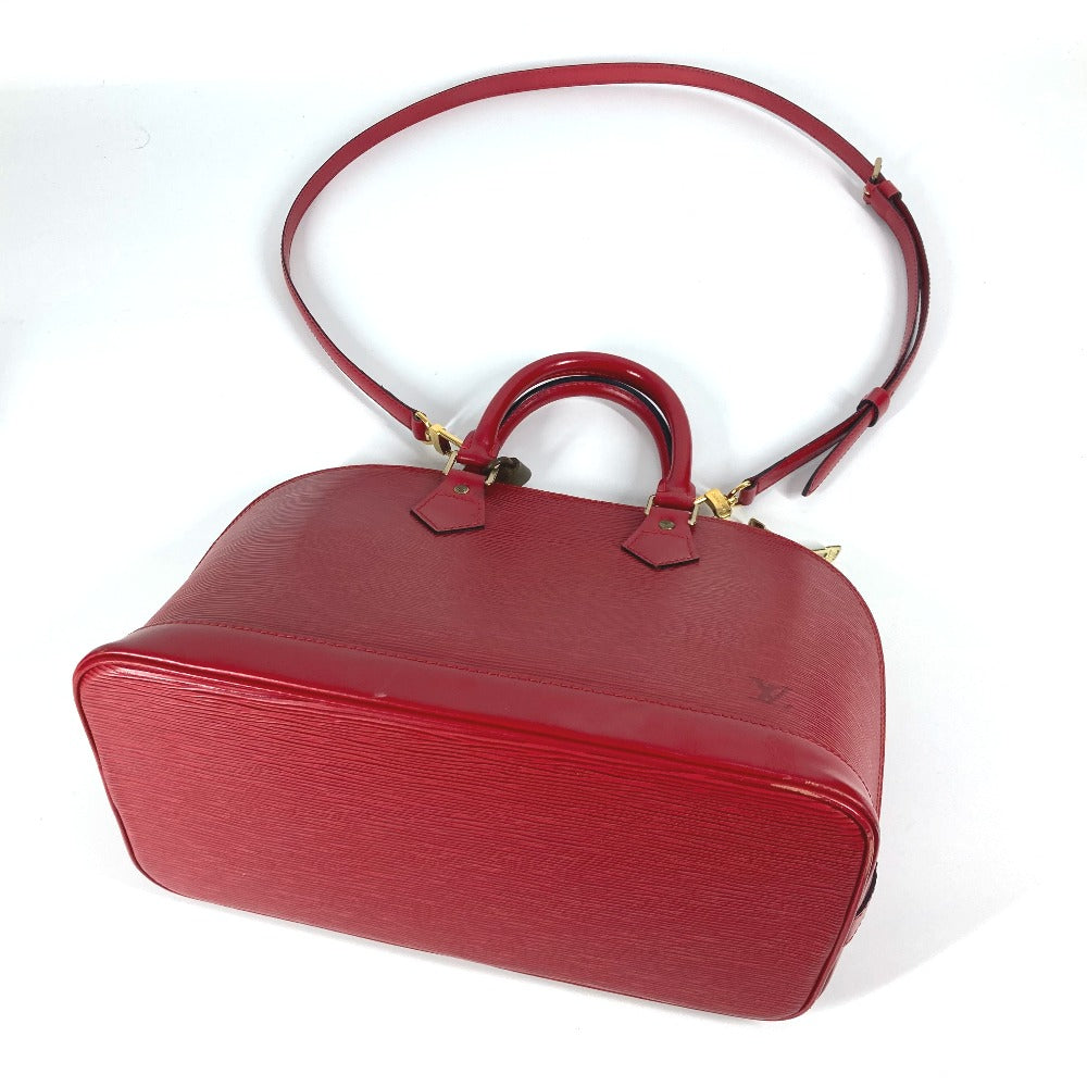 LOUIS VUITTON Handbag M52147 Epi Leather Red Epi Alma Women Used Authentic