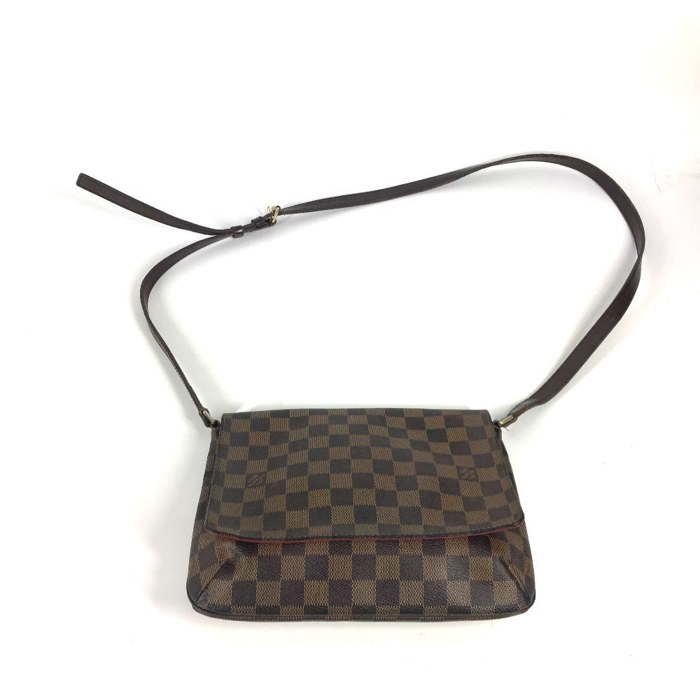 LOUIS VUITTON Shoulder Bag N51301 Damier canvas Brown Damier Musette Tango Long Women Used Authentic