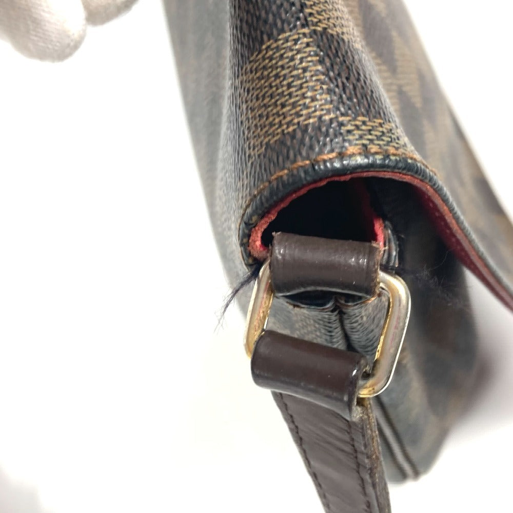 LOUIS VUITTON Shoulder Bag N51301 Damier canvas Brown Damier Musette Tango Long Women Used Authentic