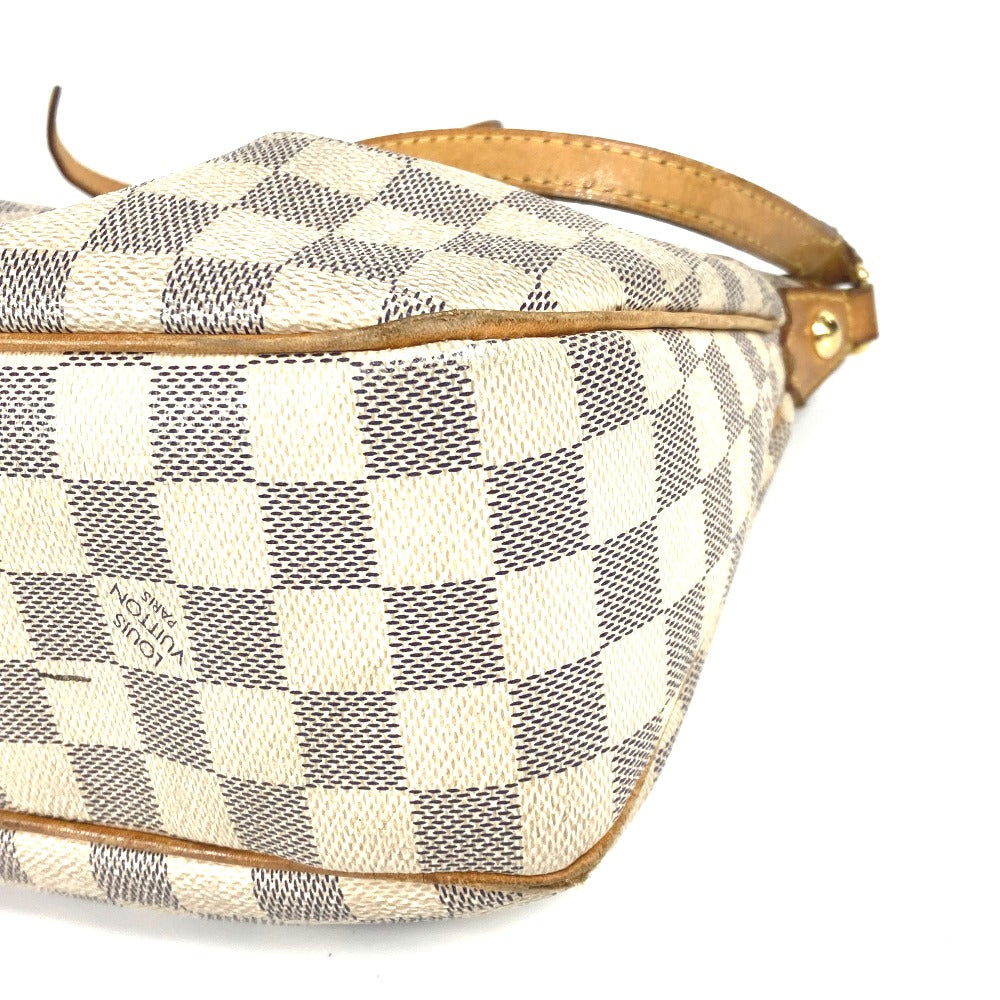 LOUIS VUITTON Shoulder Bag N41113 Damier Azur Canvas white Damier Azur Siracusa PM Women Used Authentic