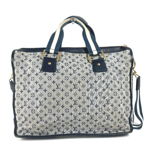 LOUIS VUITTON Tote Bag M42341 Monogram mini canvas Navy Monogram mini Sac Marie Kate unisex(Unisex) Used Authentic