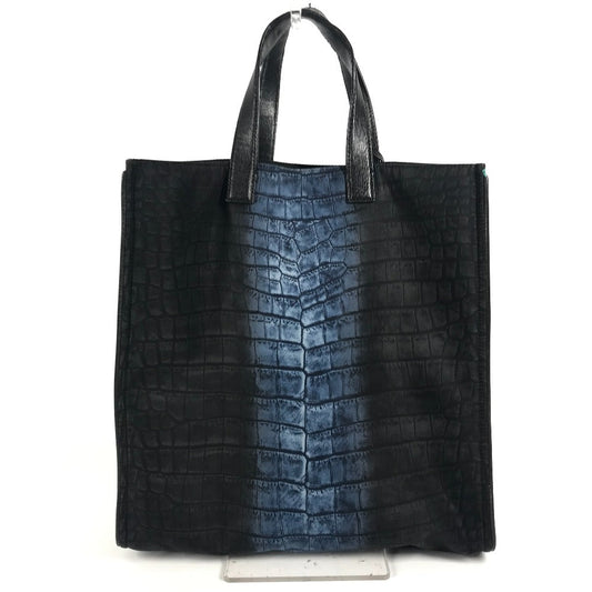 FENDI Handbag 7VA367 Leather / nylon black logo Women Used Authentic