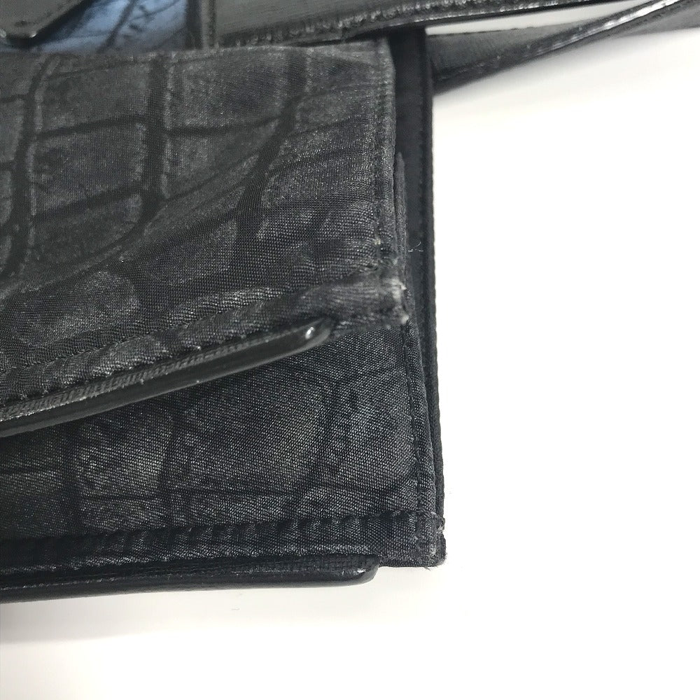 FENDI Handbag 7VA367 Leather / nylon black logo Women Used Authentic