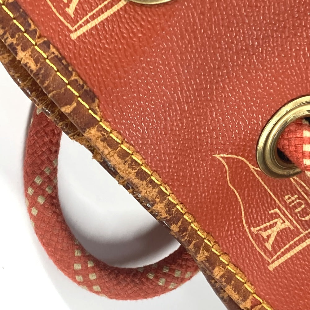 LOUIS VUITTON Shoulder Bag M80026 Leather / canvas Orange Louis Vuitton Cup 95 LVCUP Saint Tropez Women Used Authentic