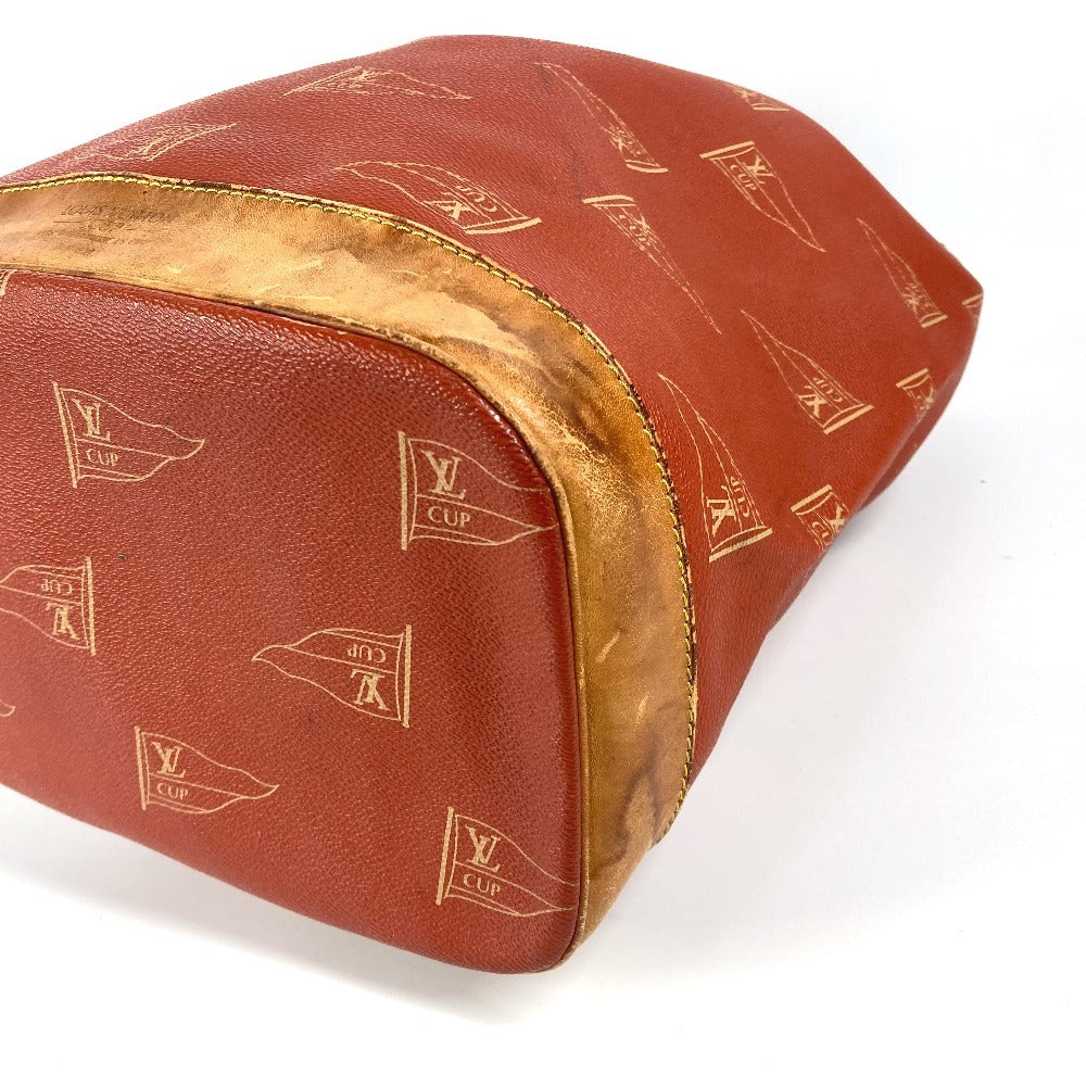 LOUIS VUITTON Shoulder Bag M80026 Leather / canvas Orange Louis Vuitton Cup 95 LVCUP Saint Tropez Women Used Authentic