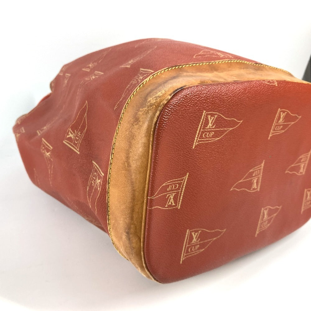LOUIS VUITTON Shoulder Bag M80026 Leather / canvas Orange Louis Vuitton Cup 95 LVCUP Saint Tropez Women Used Authentic