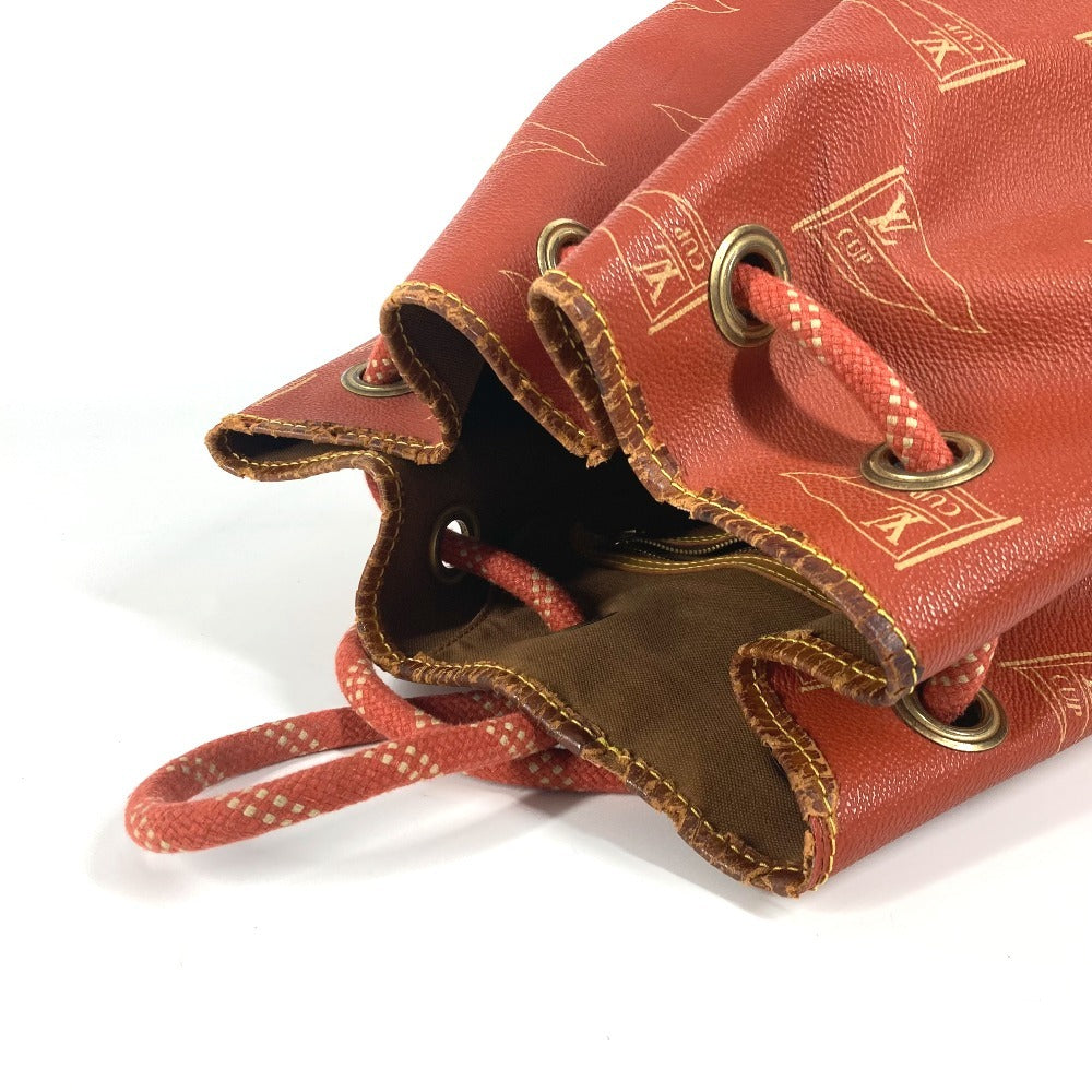 LOUIS VUITTON Shoulder Bag M80026 Leather / canvas Orange Louis Vuitton Cup 95 LVCUP Saint Tropez Women Used Authentic