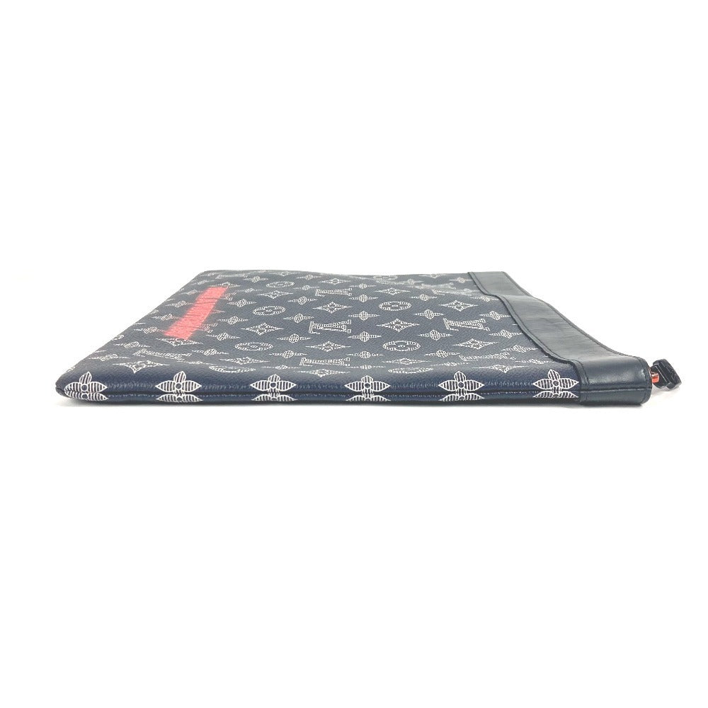 LOUIS VUITTON Clutch bag M62905 Monogram canvas Navy Monogram ink upside down Pochette Apollo