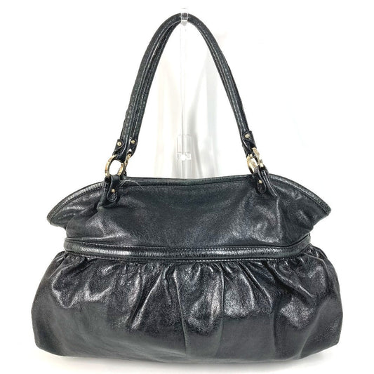 FENDI Shoulder Bag leather black logo