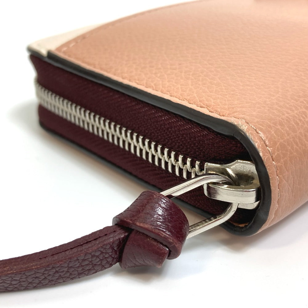 LOUIS VUITTON Long Wallet Purse M67540 leather Orange beige type Zippy Rock Me Women Used Authentic