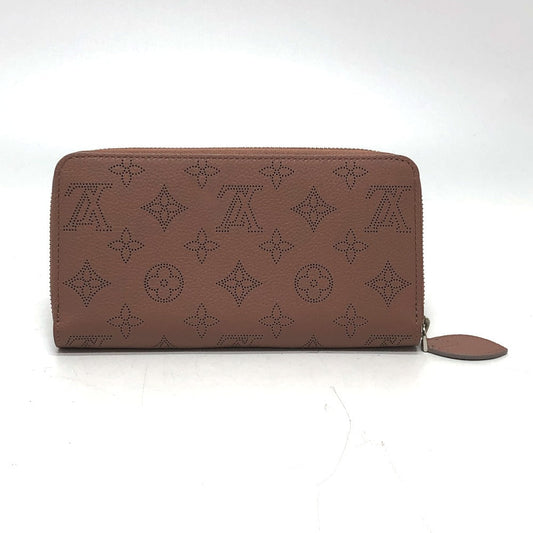 LOUIS VUITTON Long Wallet Purse M61868 Monogram Mahina pink Monogram Mahina Zippy wallet Women Used Authentic