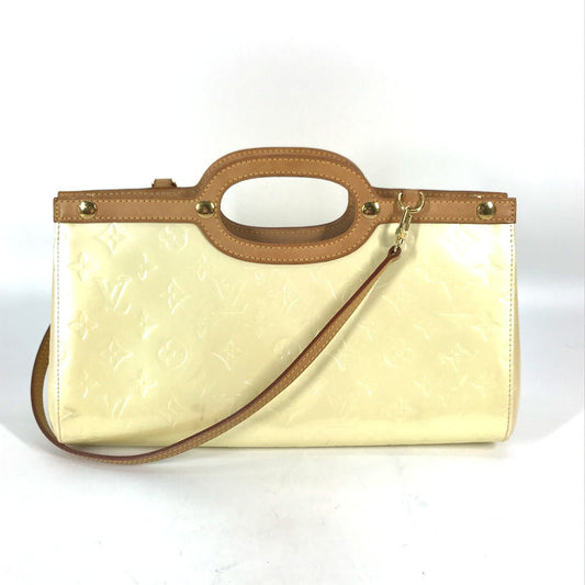 LOUIS VUITTON Shoulder Bag M91374 Monogram Vernis Canvas white Monogram Vernis Roxbury Drive Women Used Authentic