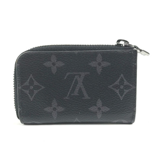 LOUIS VUITTON Coin case M63536 Monogram Eclipse Canvas black Monogram Eclipse Portemonejour mens Used Authentic