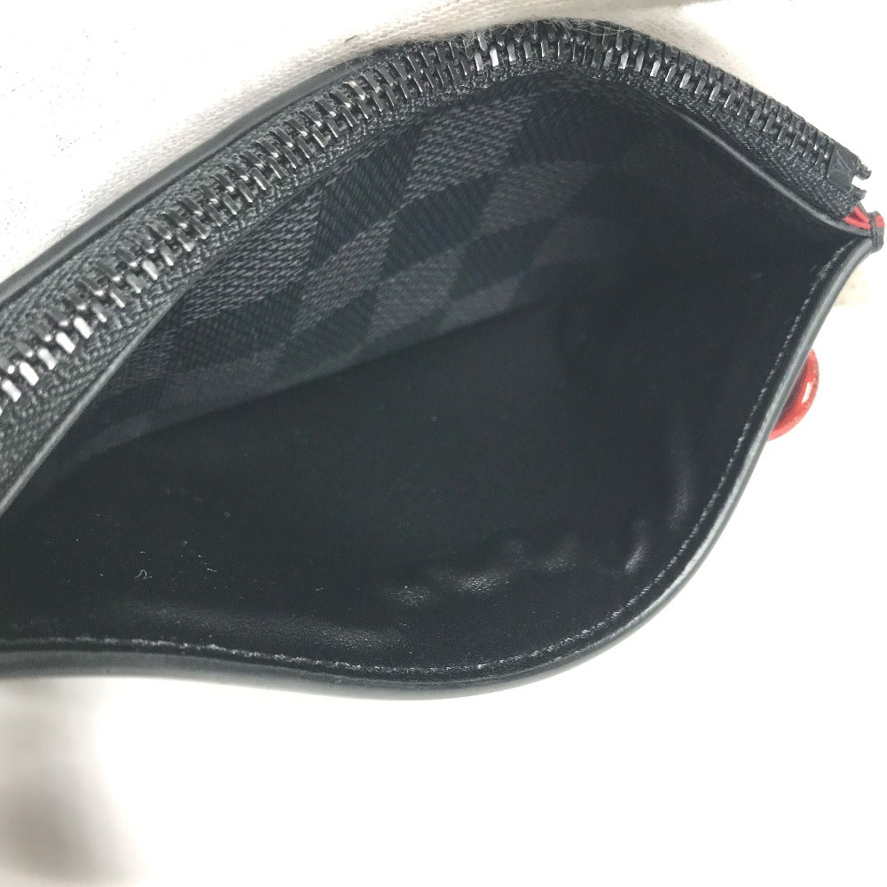 LOUIS VUITTON Coin case N60354 Damier Grafitto Canvas black Damier Grafitte Utility coin card holder mens Secondhand Authentic