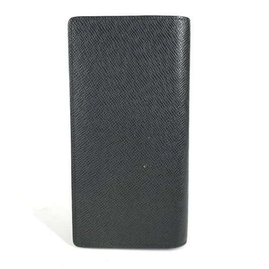 LOUIS VUITTON Long Wallet Purse M30501 Taiga Leather black Taiga Portefeuille Blaza mens Secondhand Authentic