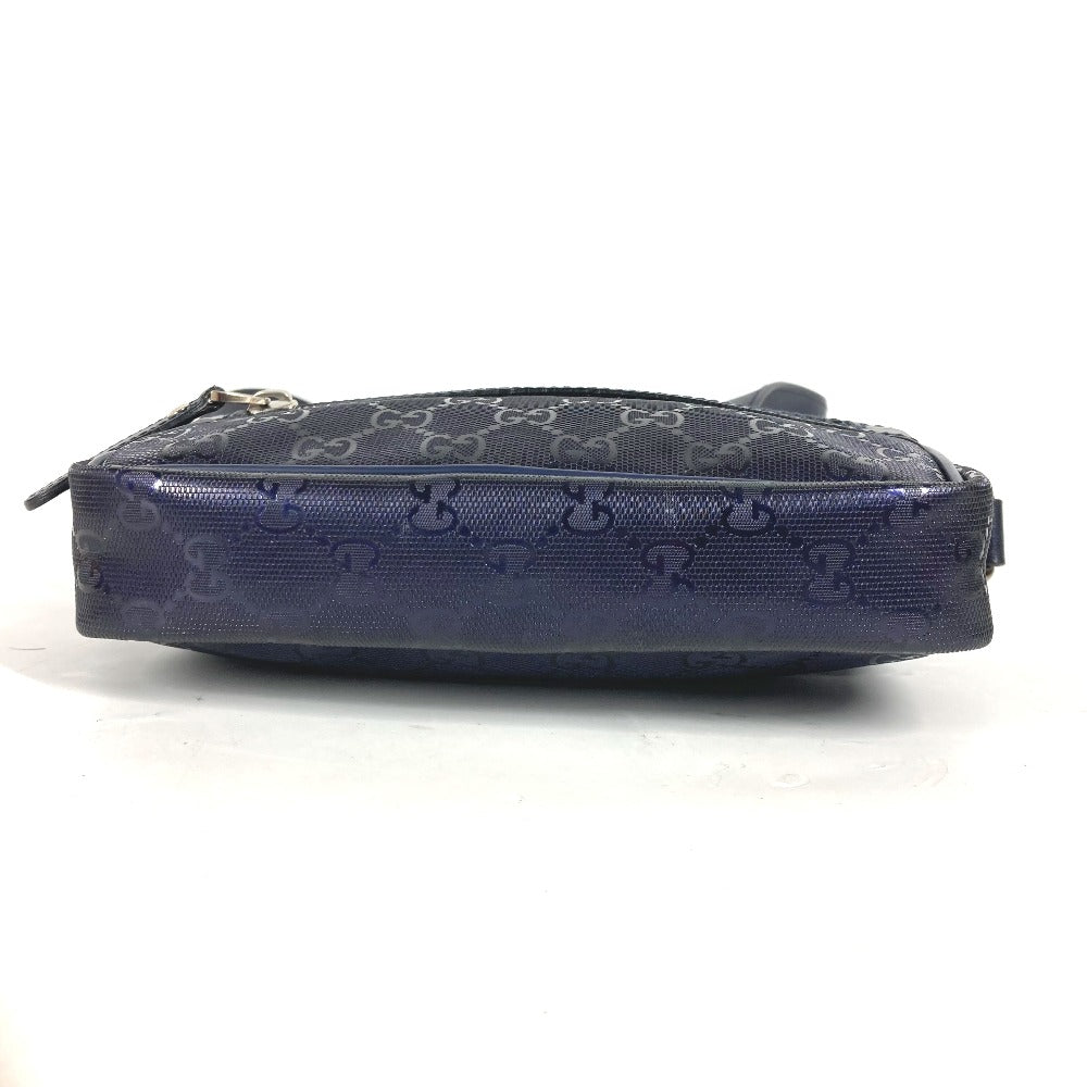 GUCCI Shoulder Bag 201447 GG Imprime, Leather blue GG implementation mens Used Authentic