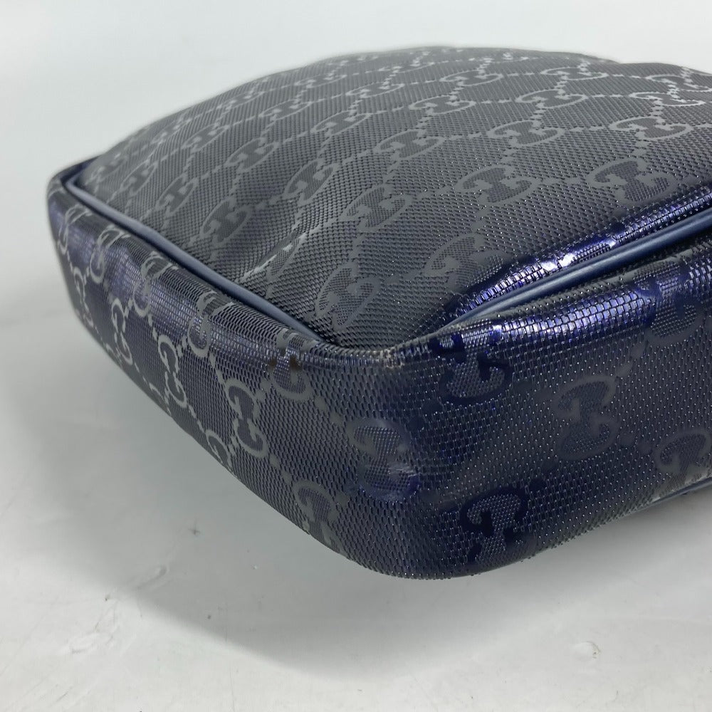 GUCCI Shoulder Bag 201447 GG Imprime, Leather blue GG implementation mens Used Authentic