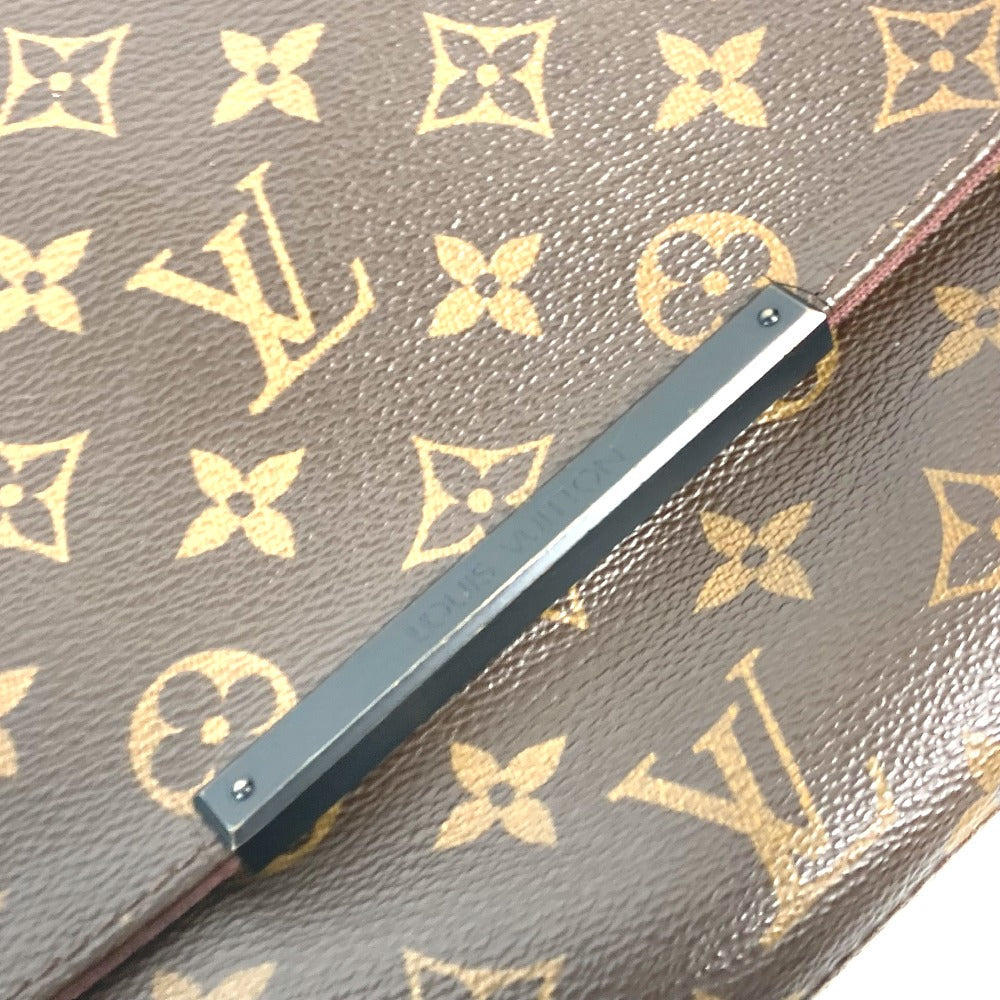 LOUIS VUITTON Shoulder Bag M40935 Monogram macacer canvas Brown Monogram macacer District PM mens Used Authentic